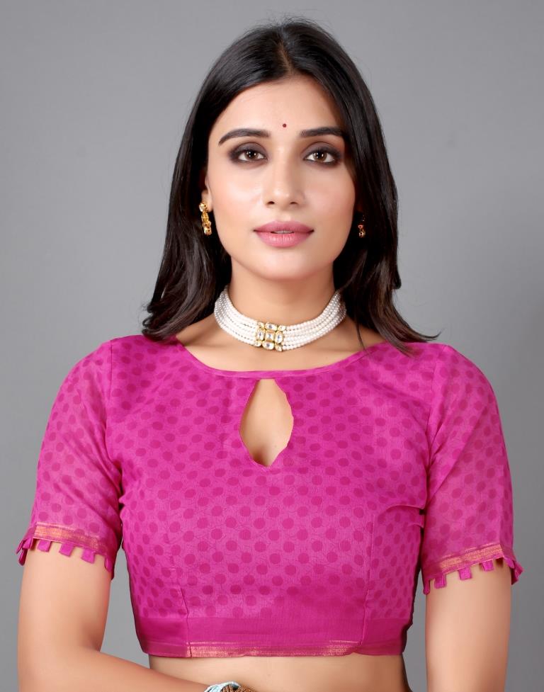 Pink Cotton Saree | 2308S122