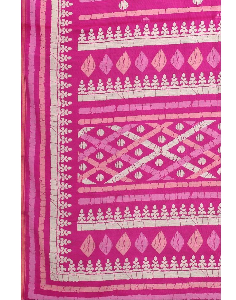Pink Cotton Saree | 2308S122