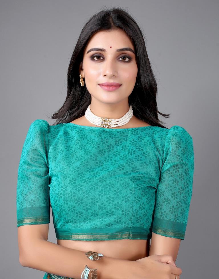 Rama Geen Cotton Saree | 2308S124