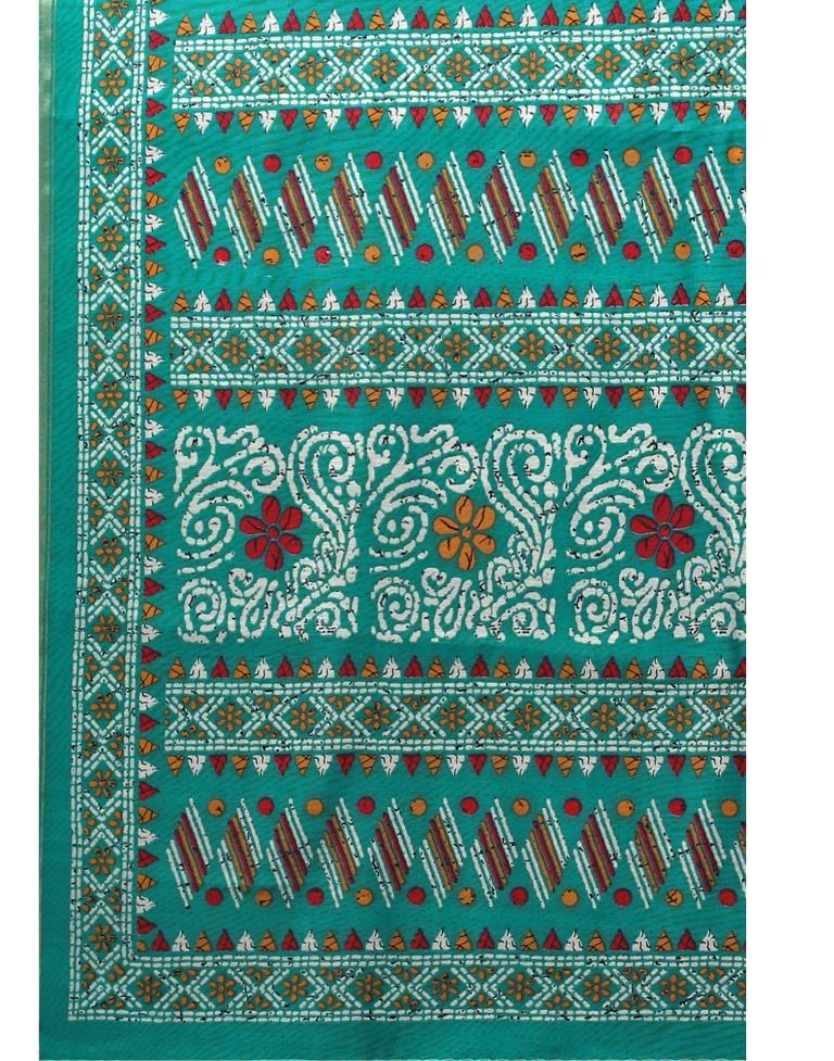 Rama Geen Cotton Saree | 2308S124