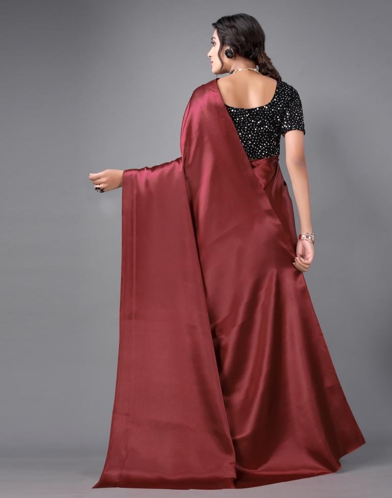 Maroon Silk Saree | 2311S111