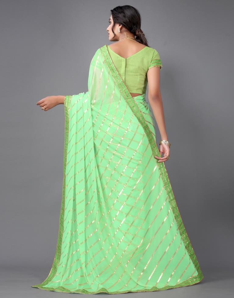 Neon Green Silk Saree | 2314S153