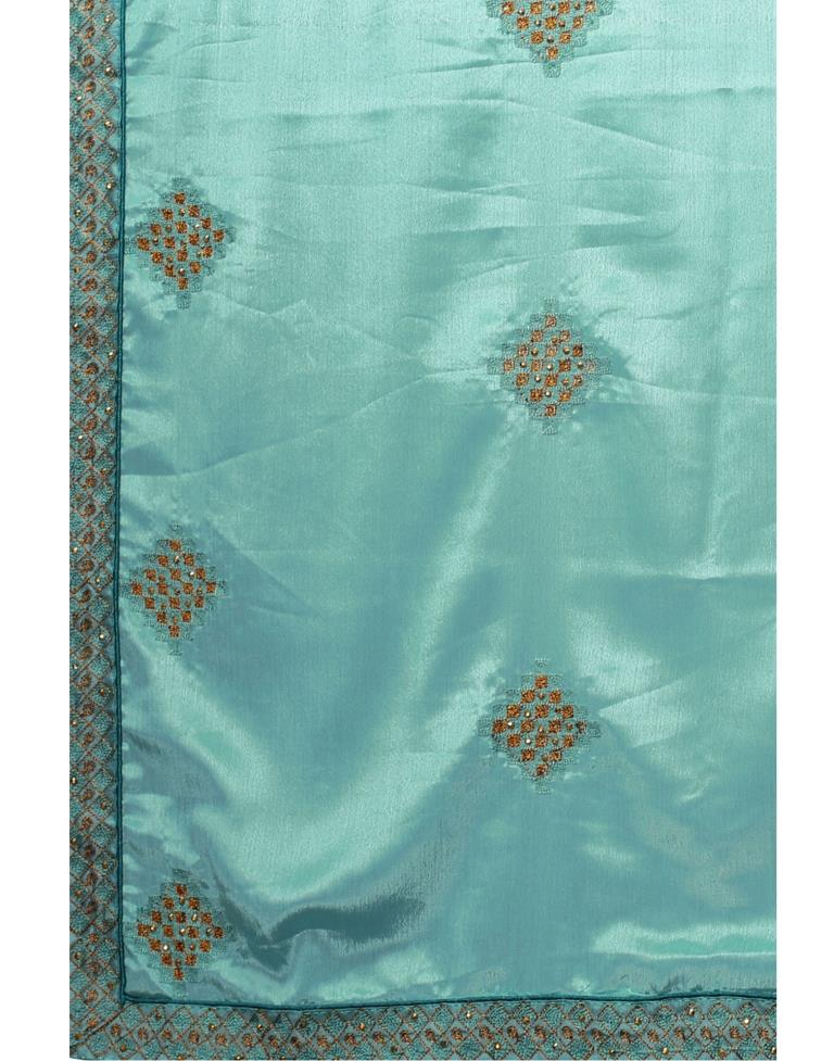 Blue Embroidery Saree | 2316S193