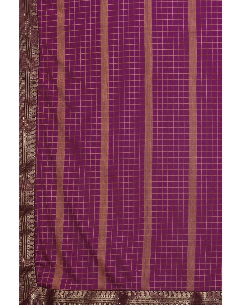 Magenta Printed Saree | 2323S205