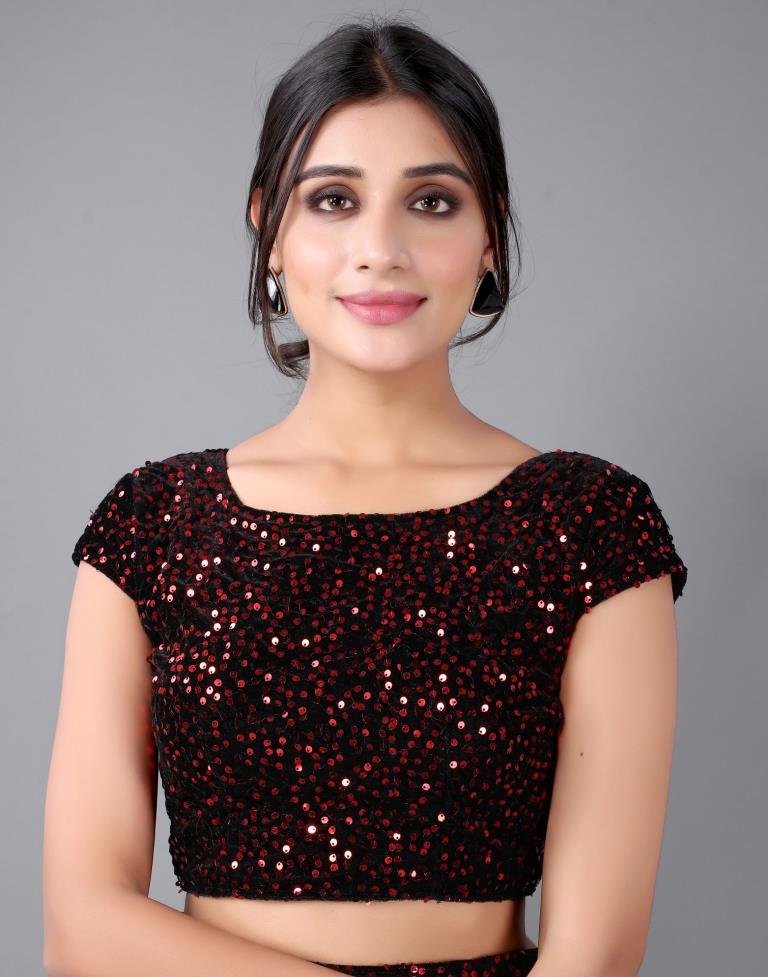 Maroon Woven Saree | 2324S211