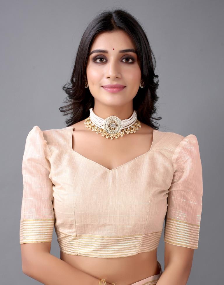 Cream Cotton Saree | 2325S2153