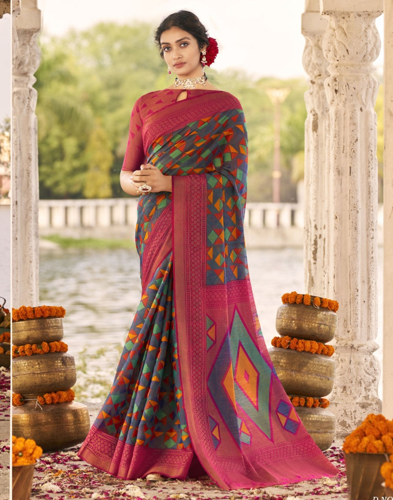 Multicolour Cotton Saree | SLV2327S338