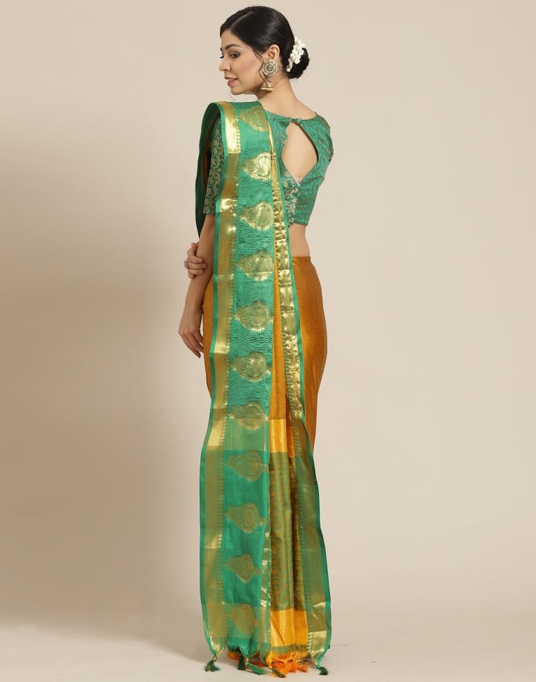 Turmeric Yellow Silk Saree