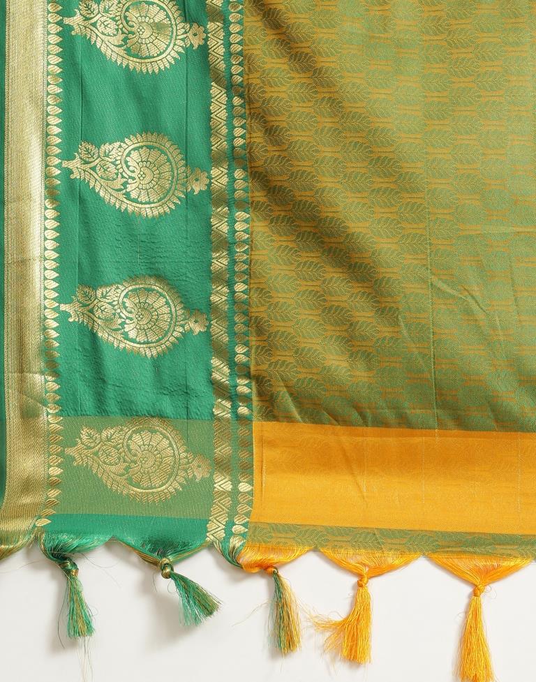 Turmeric Yellow Silk Saree