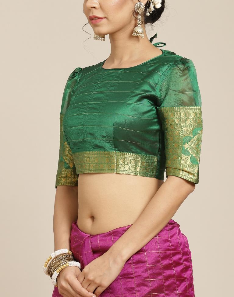 Magenta Silk Saree