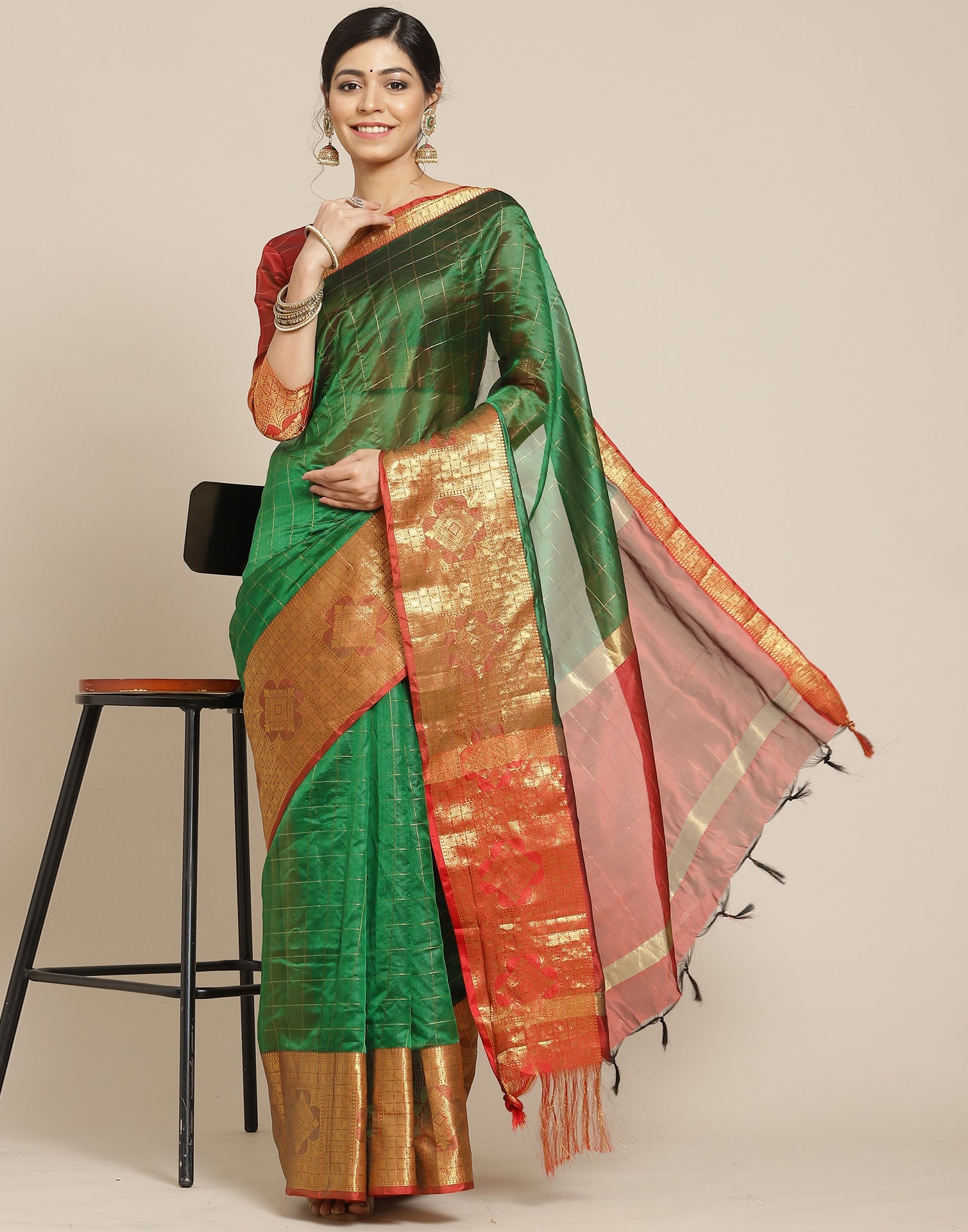 Green Silk Saree