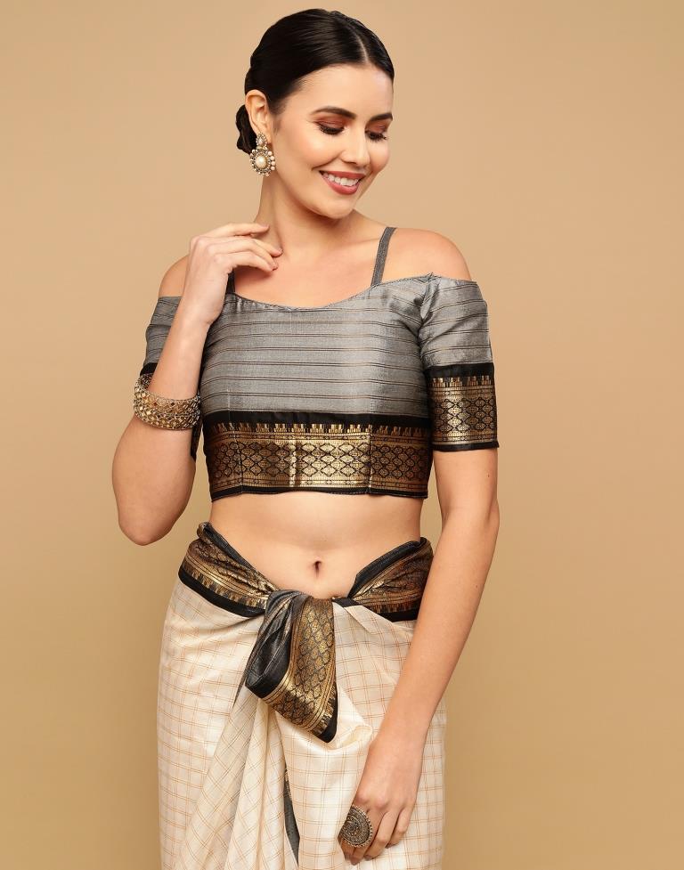 Off White Silk Saree