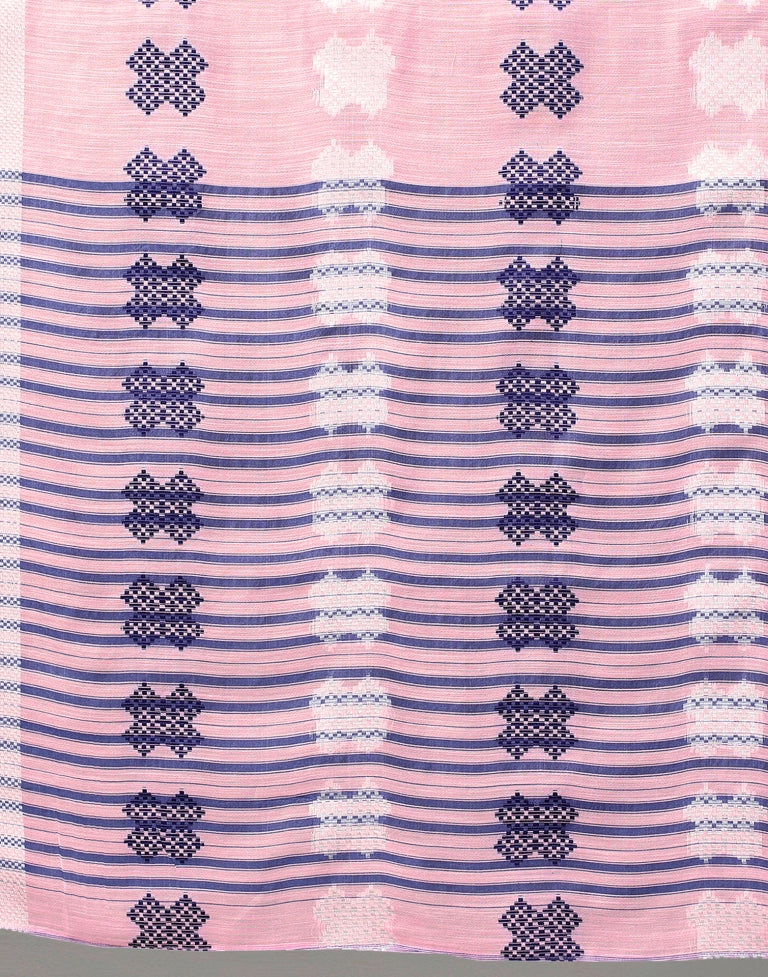 Light Pink Cotton Saree | SLV2358S2208