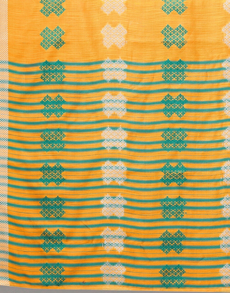 Light Orange Cotton Saree | SLV2358S2209