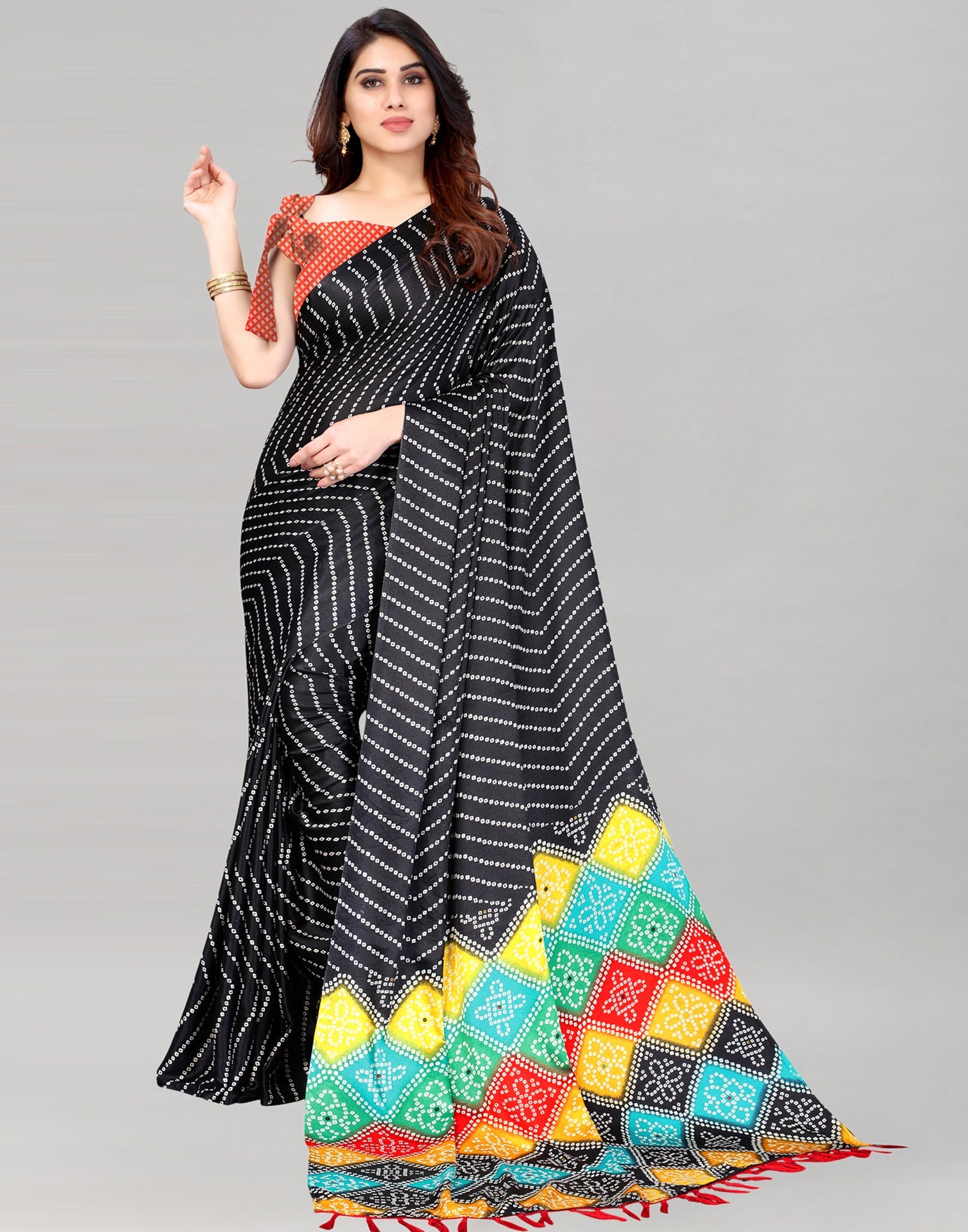 Black Silk Saree