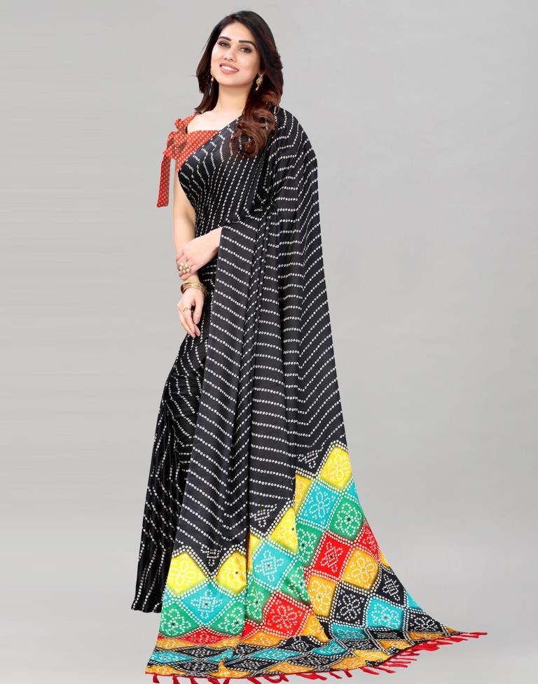Black Silk Saree