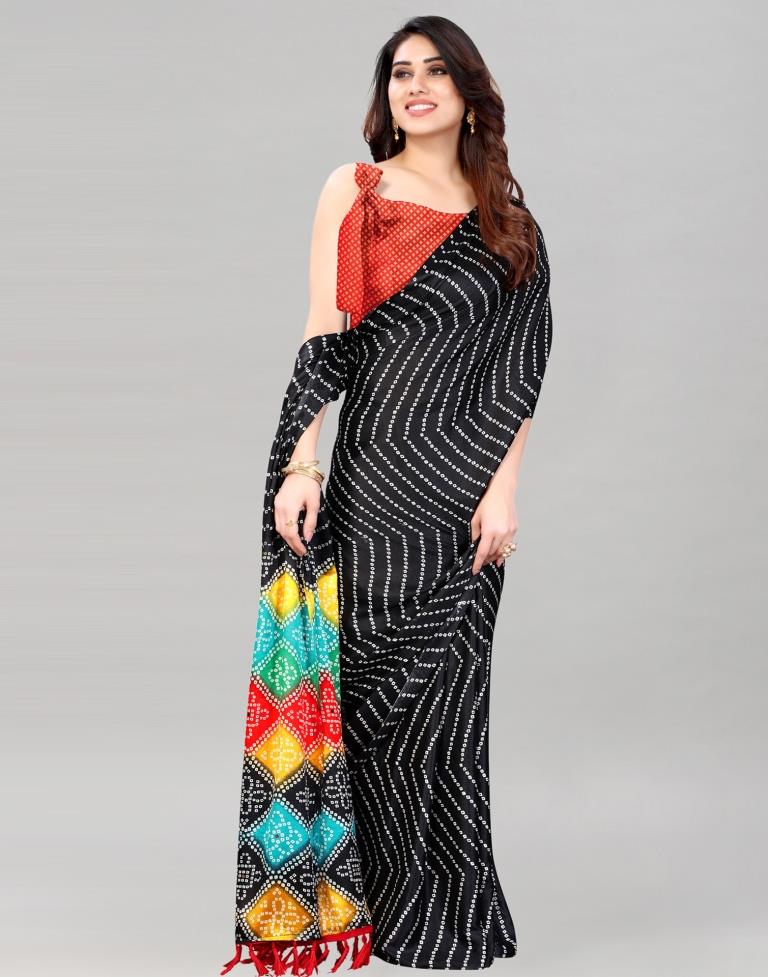 Black Silk Saree