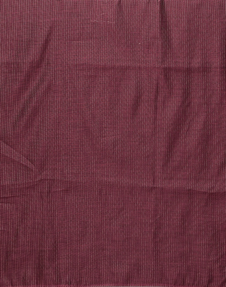 Wine Cotton Saree | SLV2363S585