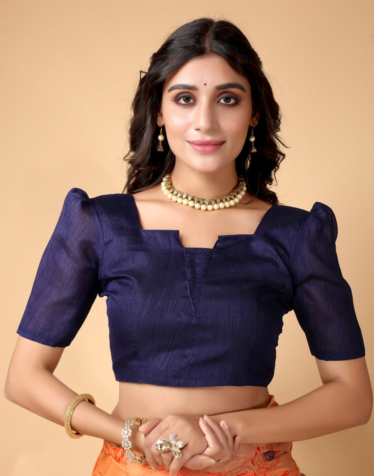 Peach Floral Cotton Saree | SLV2366S232