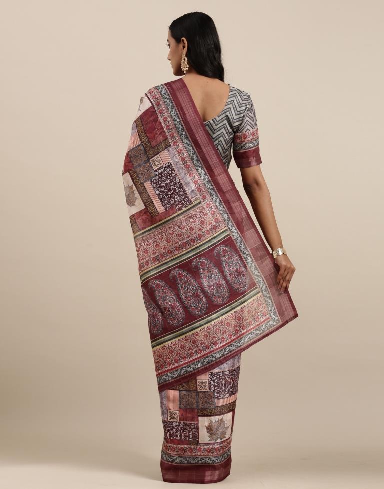 Multicolored Viscose Saree