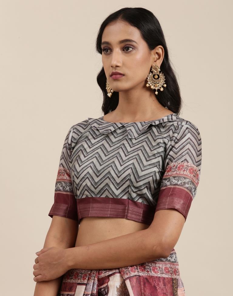 Multicolored Viscose Saree