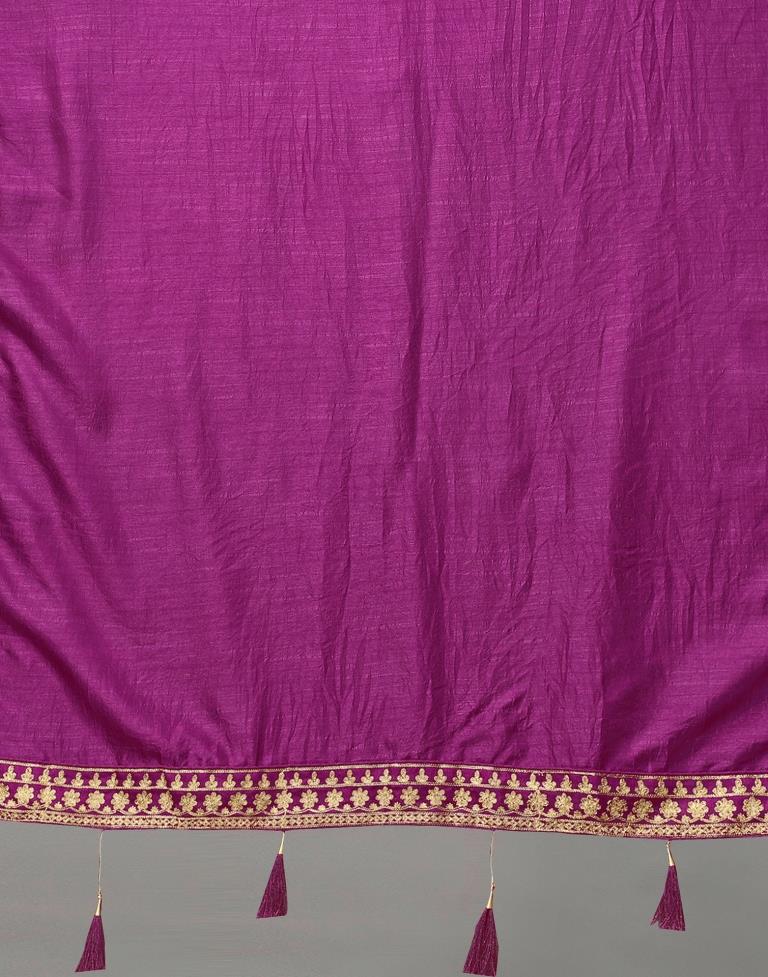 Purple Silk Saree