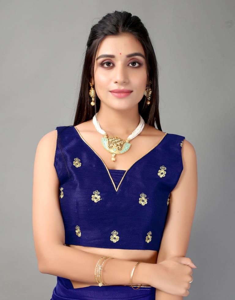 Royal Blue Silk Saree