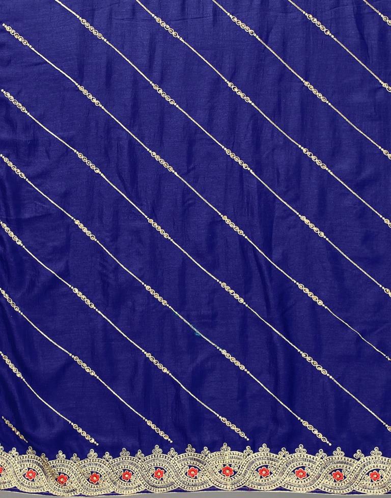Royal Blue Silk Saree