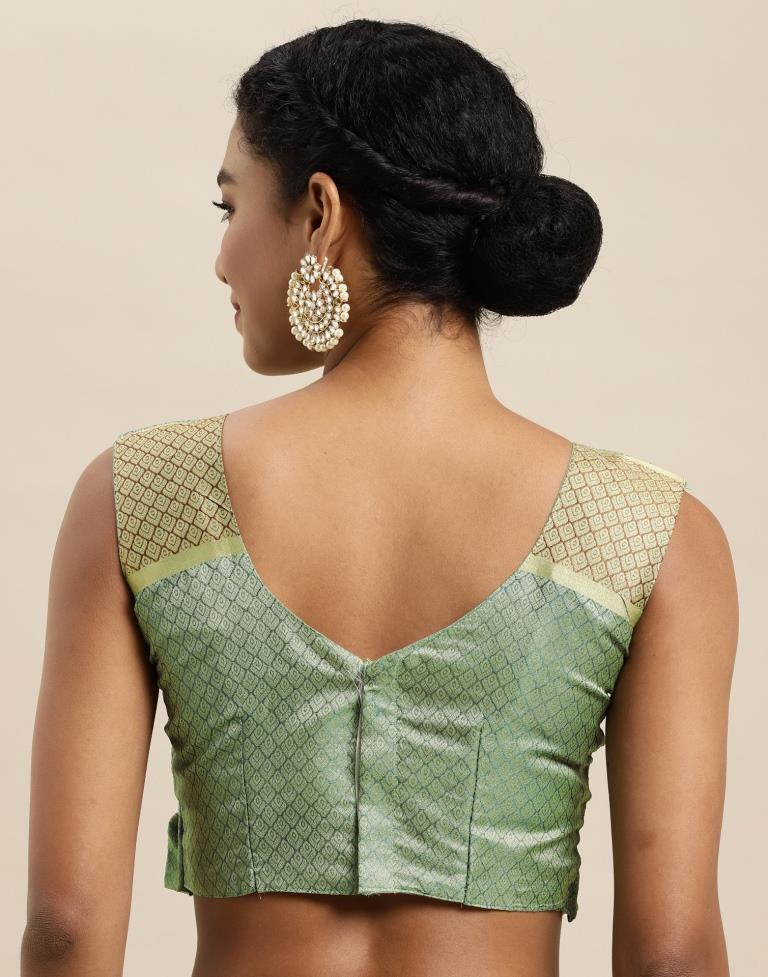 Pista Green Organza Saree