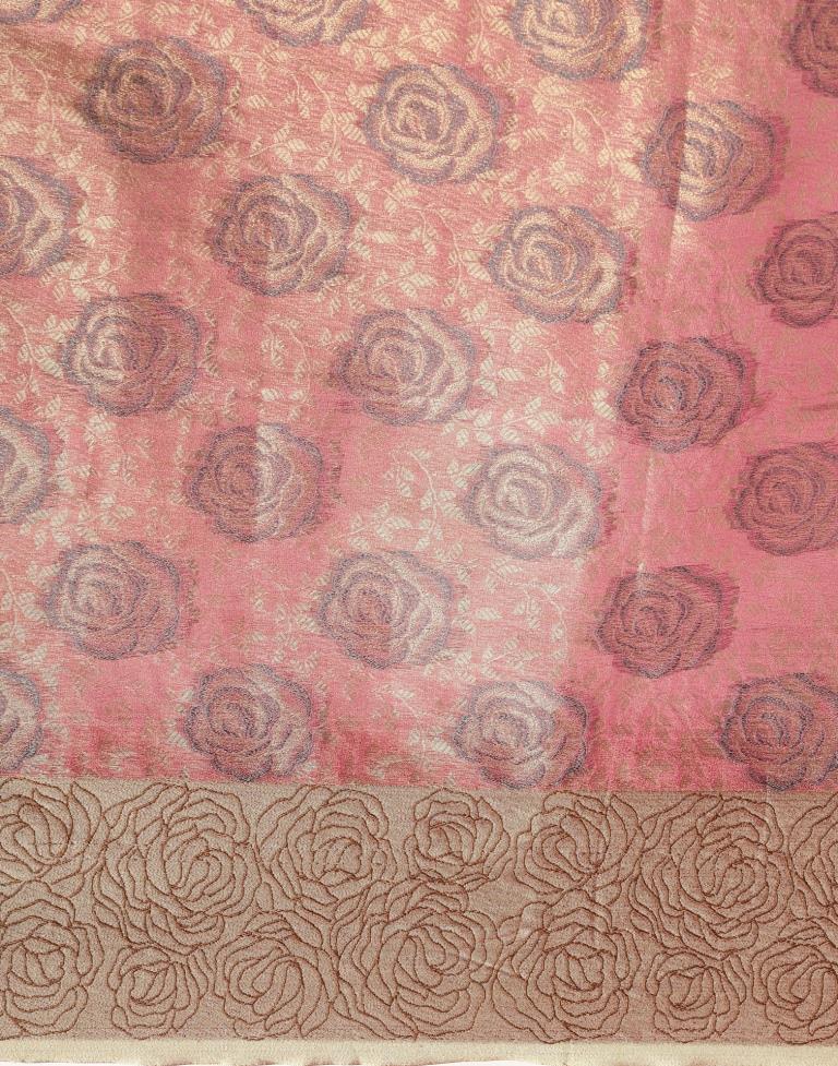 Onion Pink Organza Saree
