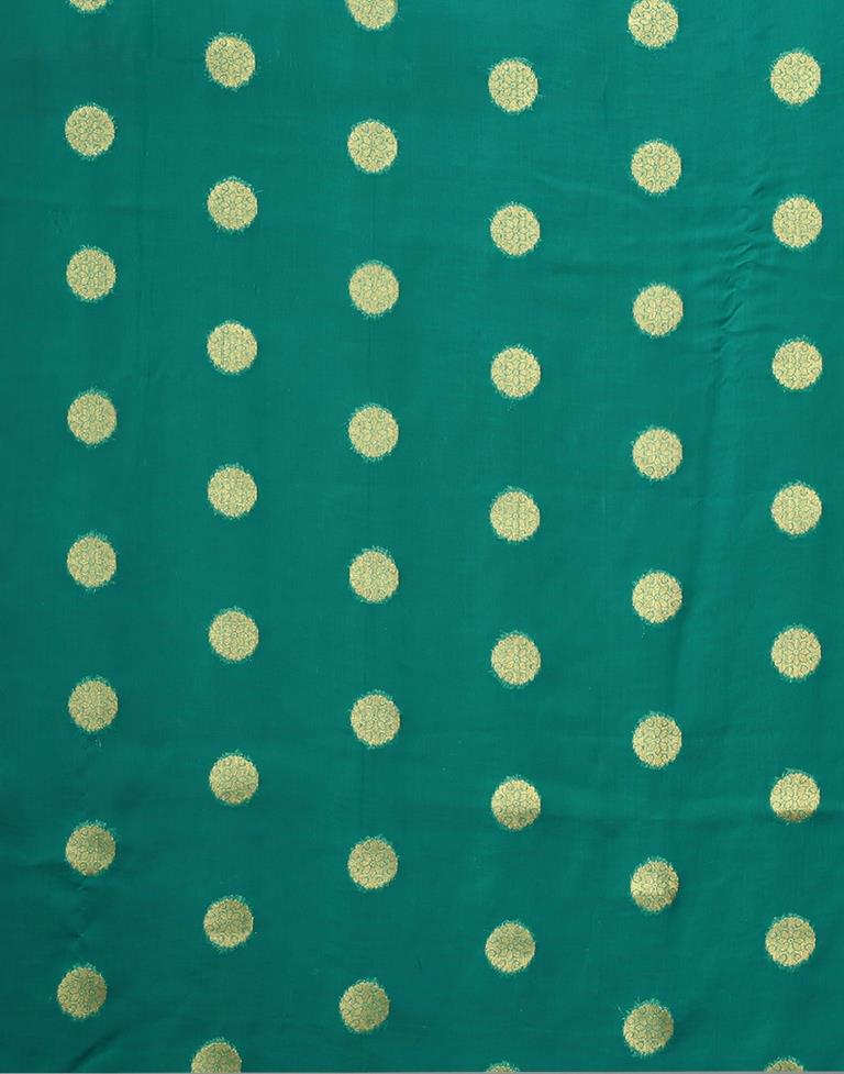 Rama Green Chiffon Saree