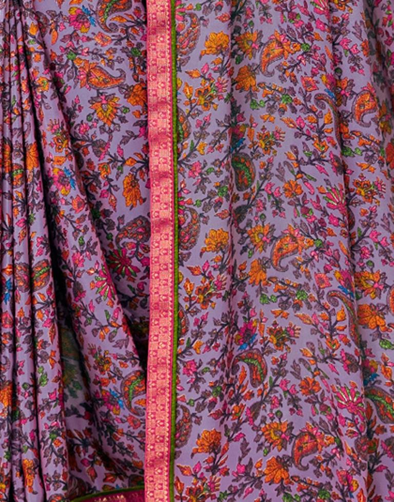 Light Purple Silk Saree