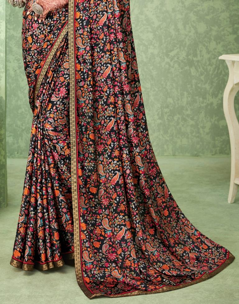 Black Silk Saree