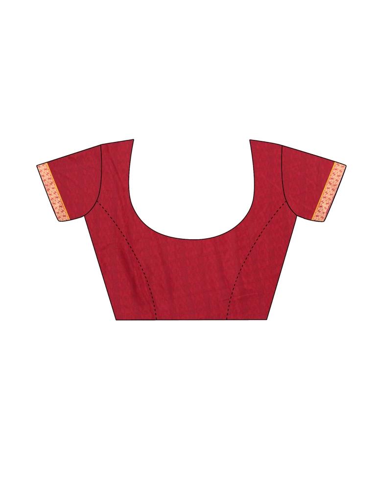 Maroon Silk Saree