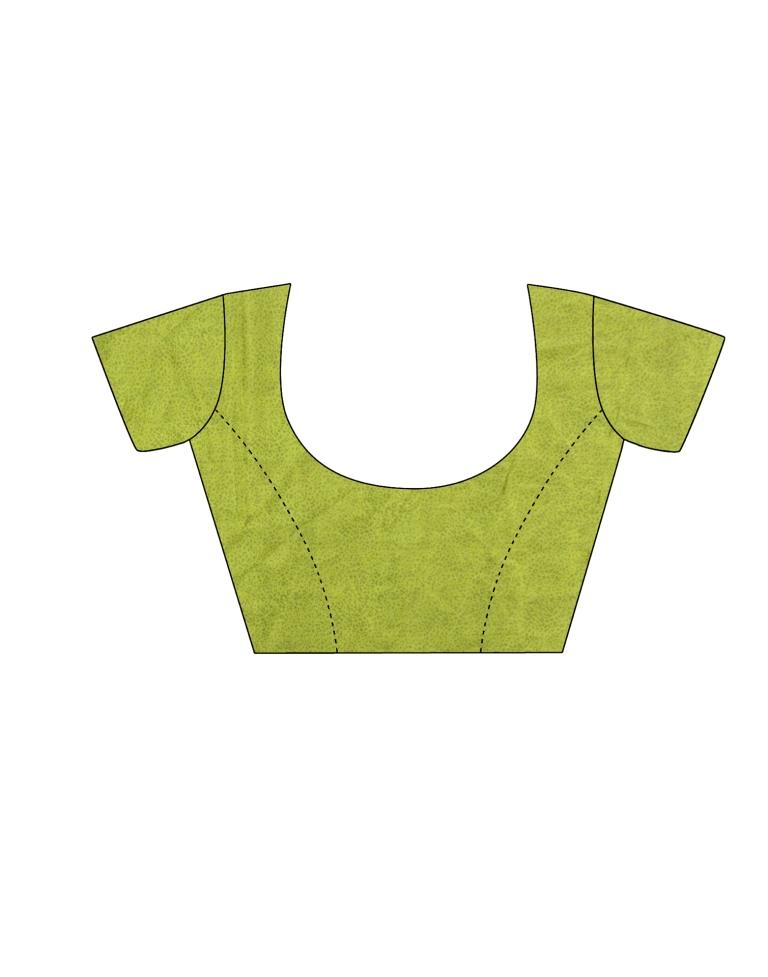 Olive Green Silk Saree