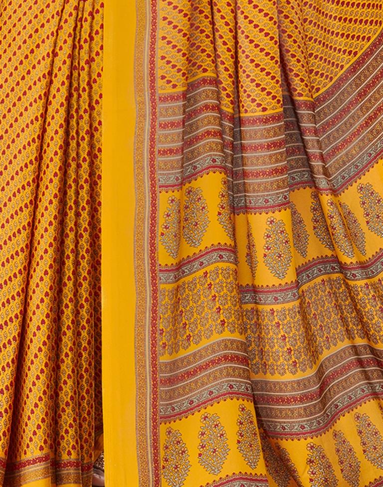 Turmeric Yellow Silk Saree