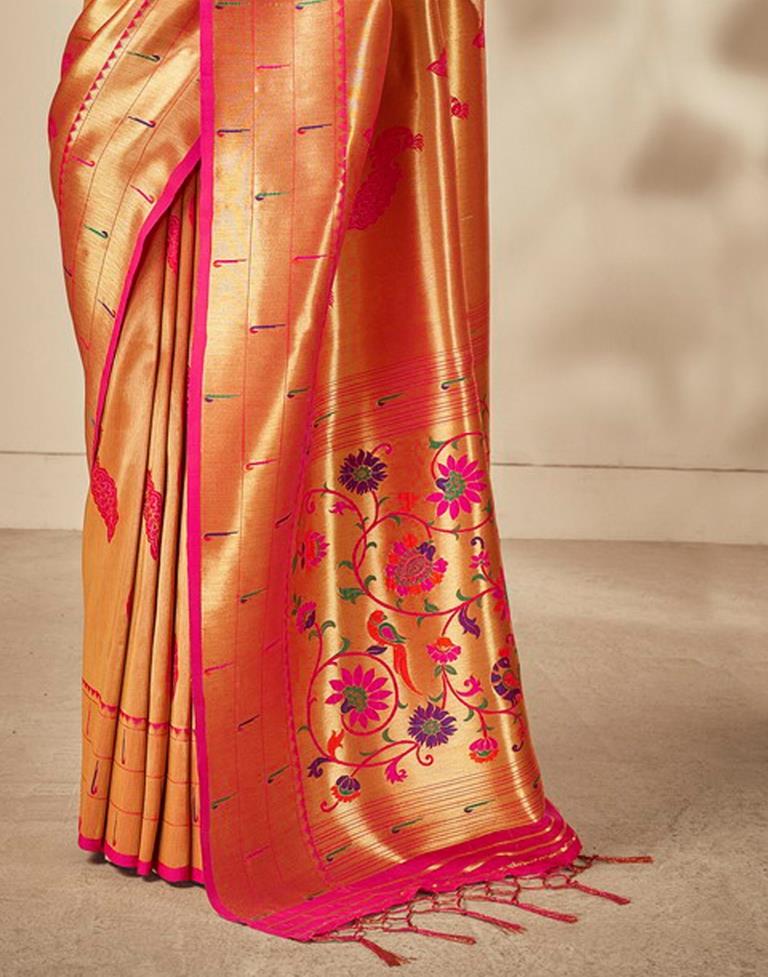 Golden Silk Saree