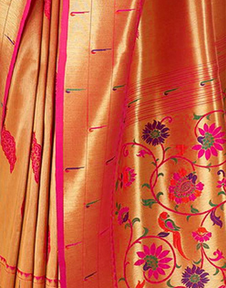 Golden Silk Saree