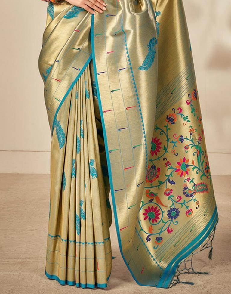 Golden Silk Saree