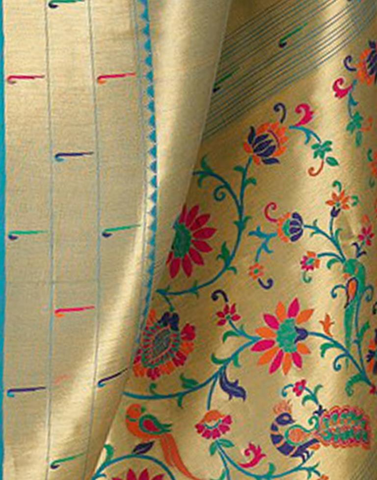 Golden Silk Saree