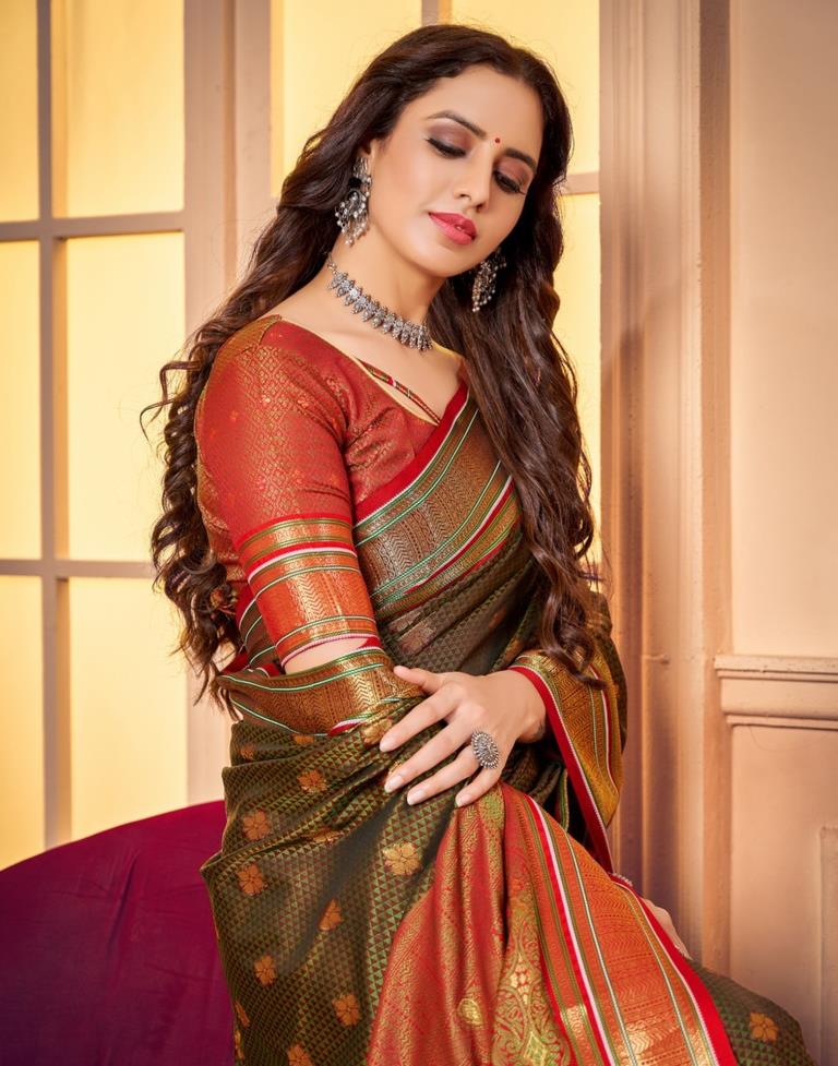 Green Silk Saree