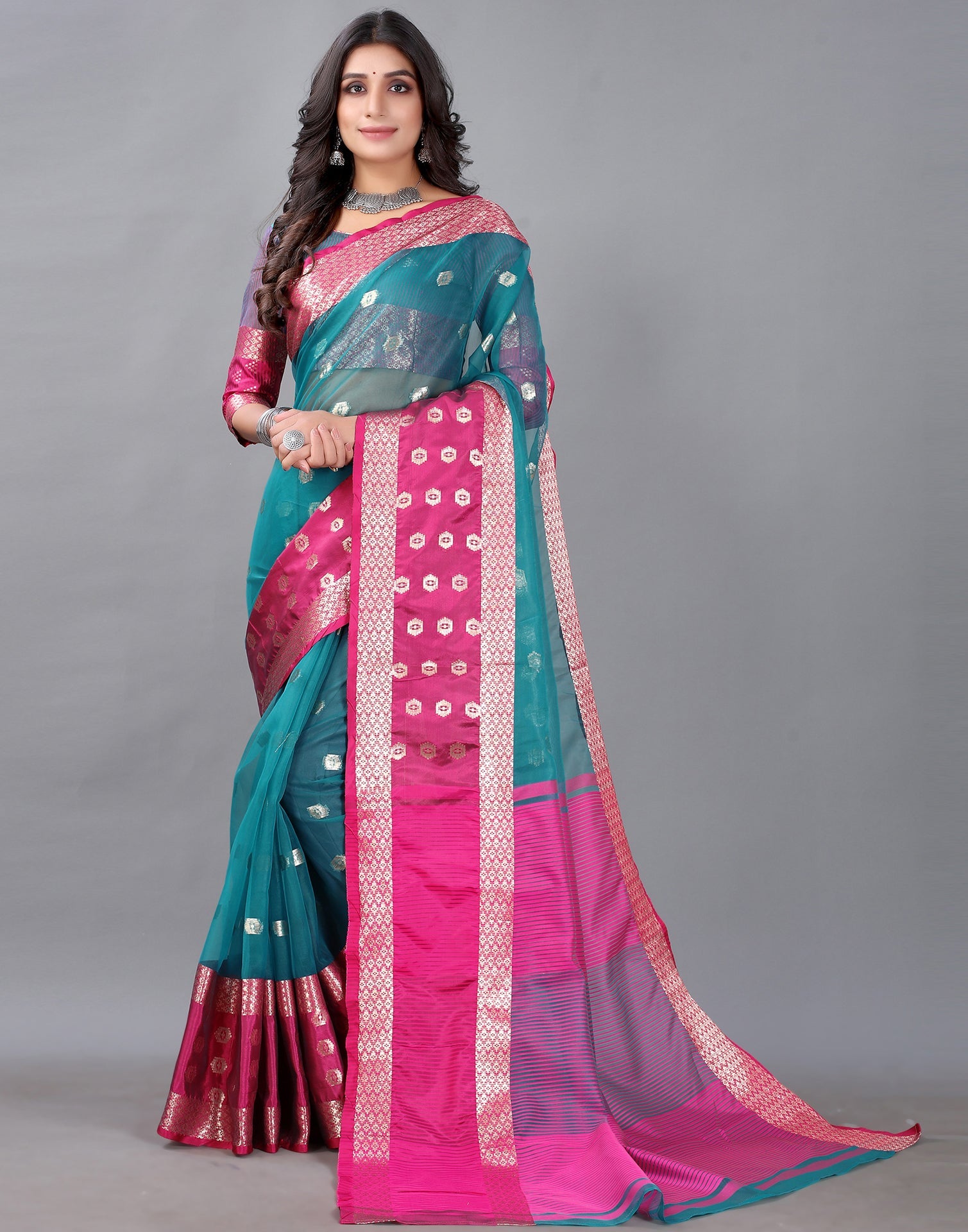 Rama Tissue Silk Saree