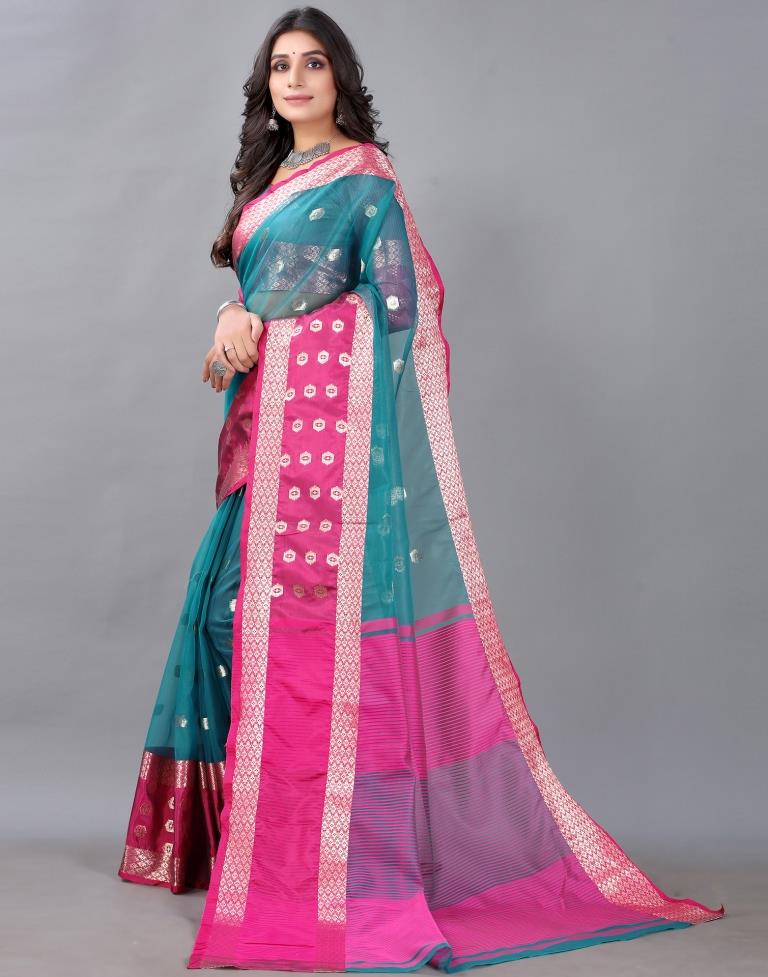 Rama Tissue Silk Saree