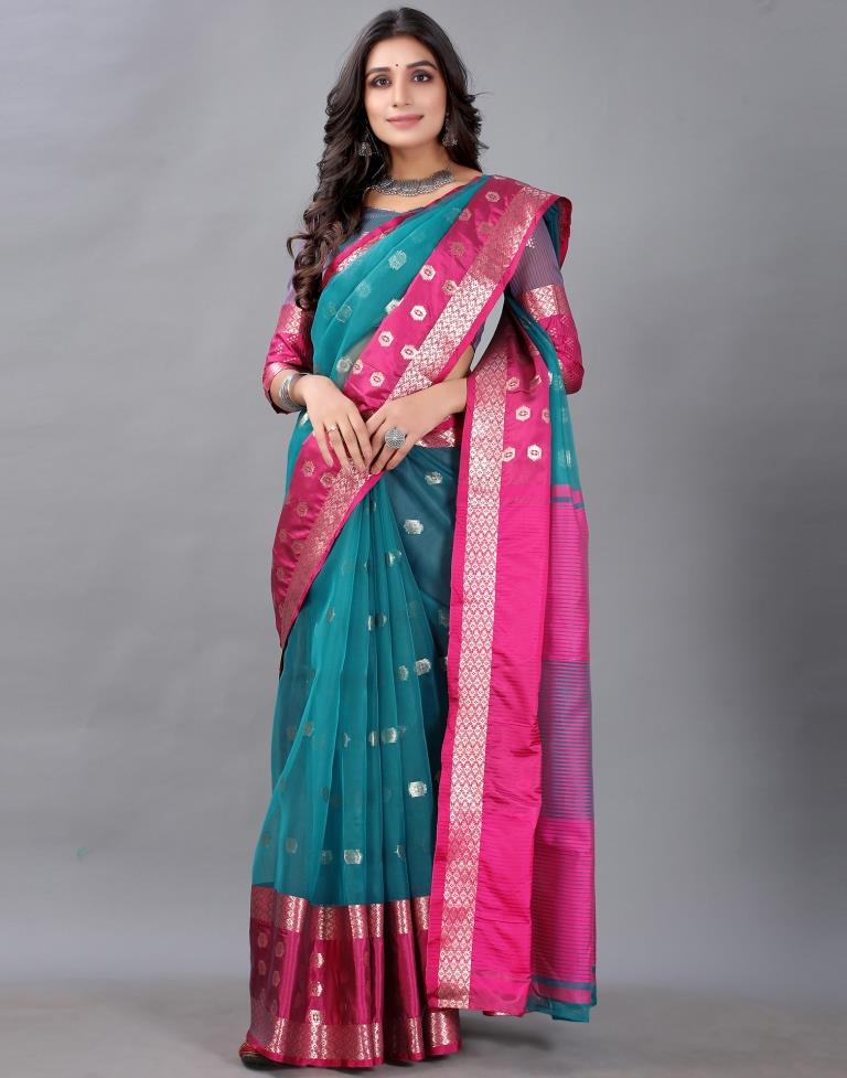Rama Tissue Silk Saree
