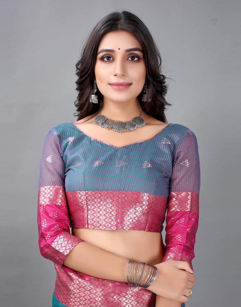 Rama Tissue Silk Saree