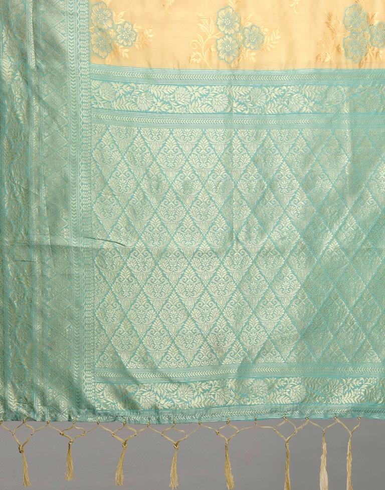 Cream Silk Saree