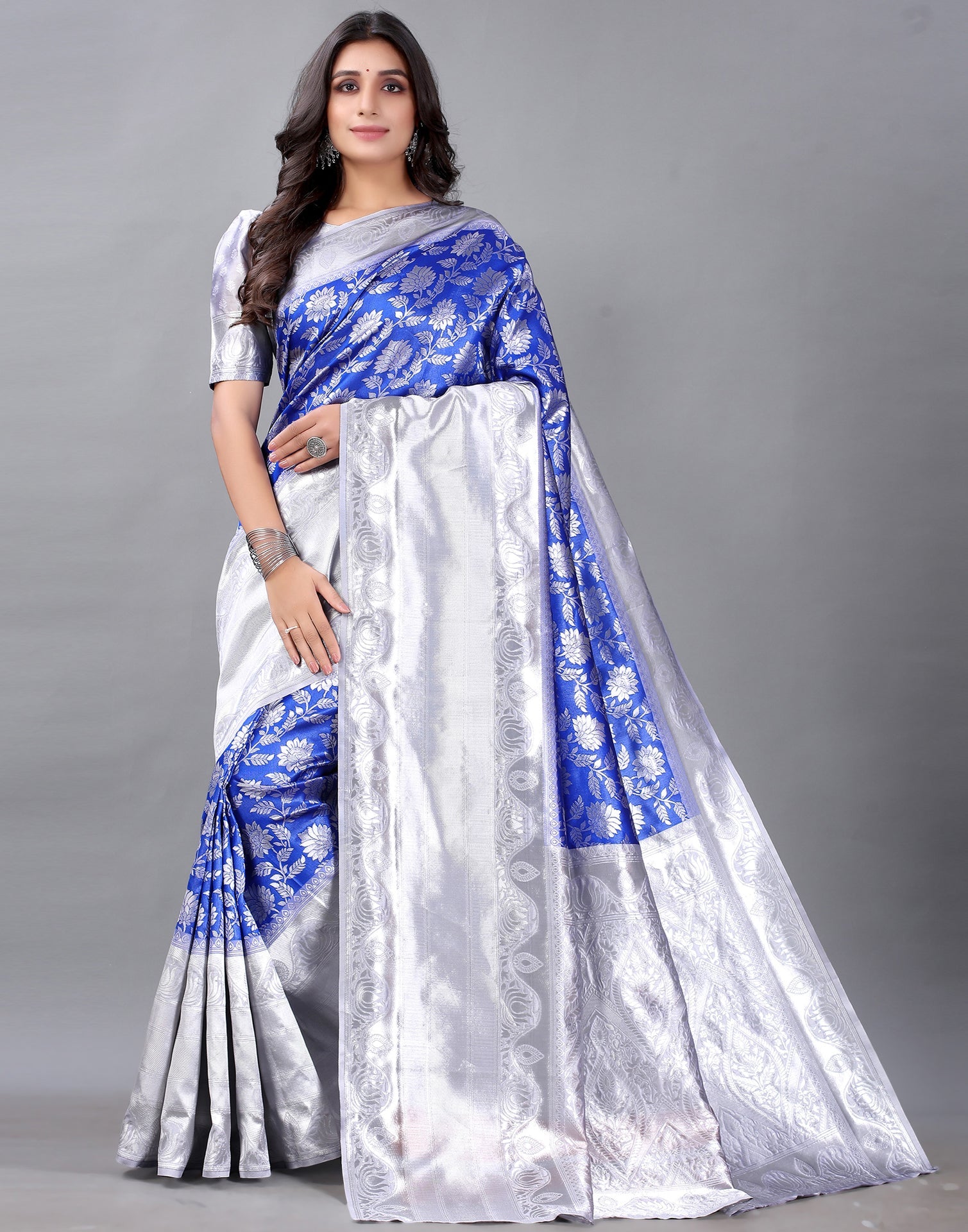 Royal Blue Silk Saree