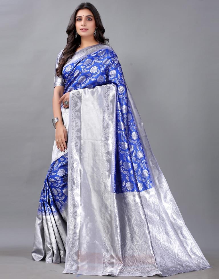 Royal Blue Silk Saree