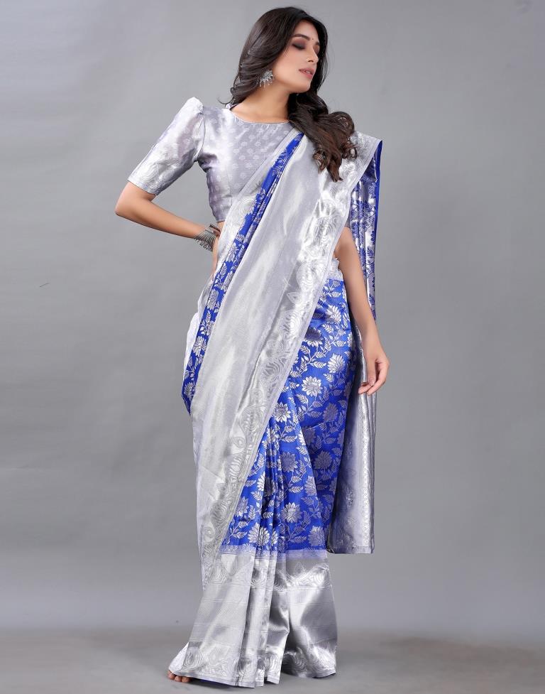 Royal Blue Silk Saree