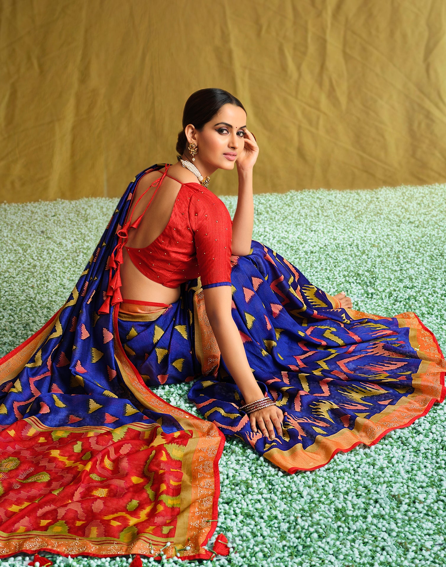 Royal Blue Silk Saree